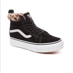 Vans Sk8-Hi Platform M black/leopard fur NWT
